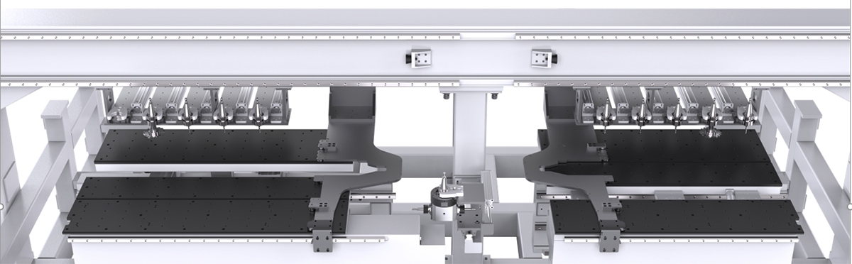 Tool change for each working area